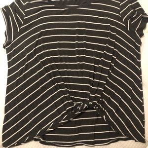 Nine Britton tie front shirt